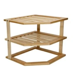 Tiered Corner Cupboard Organiser Shelf 11 Tiered Corner Cupboard Organiser Shelf -Home Luxe Studio 30942708 alt03