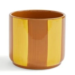 Elements Striped Ceramic Plant Pot -Home Luxe Studio 30943035 alt02