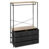 Tissa Hanging Rail With 6 Grey Drawers 2 Tissa Hanging Rail With 6 Grey Drawers -Home Luxe Studio 30944925