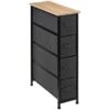 Tissa Grey Narrow 4 Drawer Storage Unit 1 Tissa Grey Narrow 4 Drawer Storage Unit -Home Luxe Studio 30944929