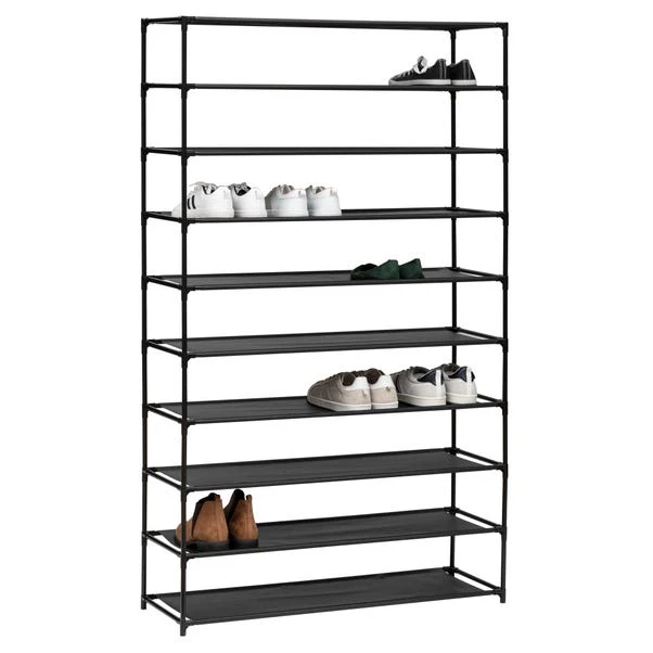 Fabric 10 Shelf Shoe Storage Organiser 6 Fabric 10 Shelf Shoe Storage Organiser - Image 4