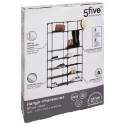 Fabric 32 Pair Shoe Storage Organiser 13 Fabric 32 Pair Shoe Storage Organiser -Home Luxe Studio 30944961 alt05