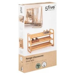 Designer Bamboo 9 Pair Shoe Storage Rack 11 Designer Bamboo 9 Pair Shoe Storage Rack -Home Luxe Studio 30944964 alt04