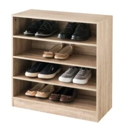 Natural 12 Pair Shoe Storage Unit -Home Luxe Studio 30944966 alt02