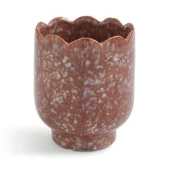 Scalloped Ceramic Plant Pot -Home Luxe Studio 30945043 alt02