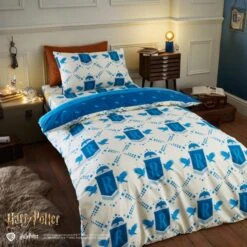 Harry Potter Ravenclaw Reversible Duvet Cover And Pillowcase Set -Home Luxe Studio 30945414 alt02