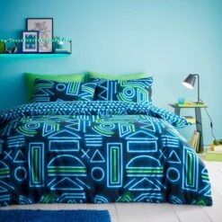 Neon Gamer Reversible Duvet Cover And Pillowcase Set 32 Neon Gamer Reversible Duvet Cover And Pillowcase Set -Home Luxe Studio 30945420