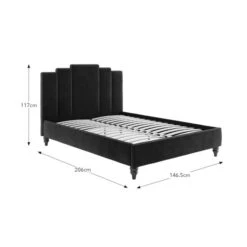 Rene Bed Frame, Velvet 28 Rene Bed Frame, Velvet -Home Luxe Studio 30948532 alt06