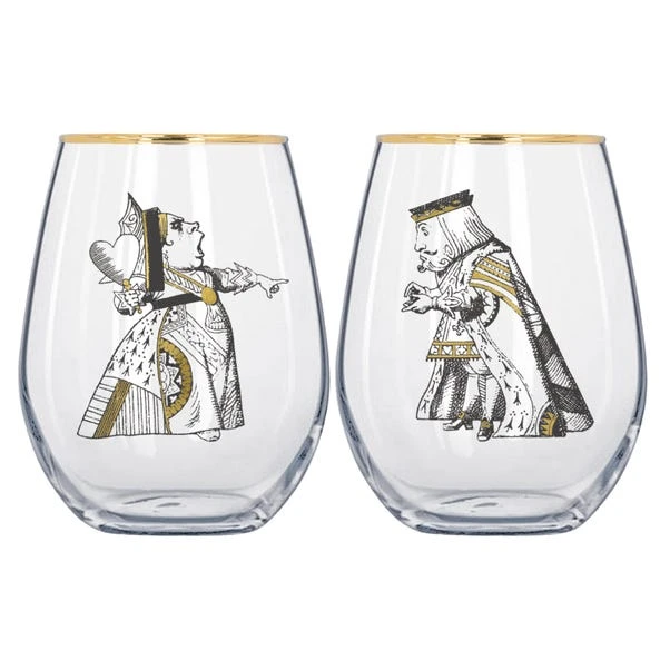 Alice In Wonderland Set Of 2 Tumblers 4 Alice In Wonderland Set Of 2 Tumblers - Image 2