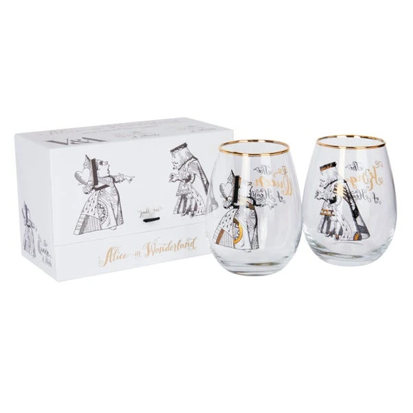 Alice In Wonderland Set Of 2 Tumblers 5 Alice In Wonderland Set Of 2 Tumblers - Image 3