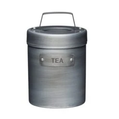 Kitchen Craft Set Of 3 Grey Metal Tea, Coffee And Sugar Canisters 11 Kitchen Craft Set Of 3 Grey Metal Tea, Coffee And Sugar Canisters -Home Luxe Studio 30948710 alt03