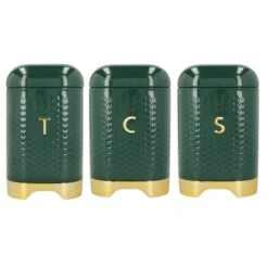 Set Of 3 KitchenCraft Lovello Tea, Coffee And Sugar Canisters -Home Luxe Studio 30948711 alt02