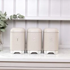 Set Of 3 KitchenCraft Lovello Tea, Coffee And Sugar Canisters -Home Luxe Studio 30948738 alt04