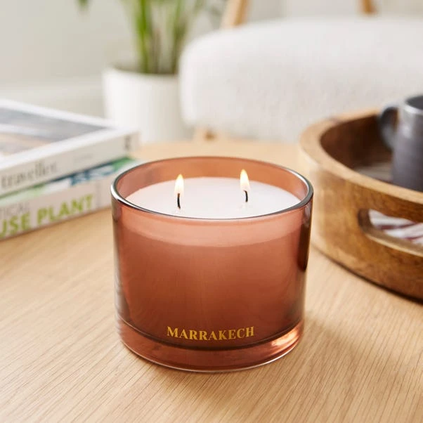 Marrakech Moroccan Red Cinnamon Multi Wick Candle 3 Marrakech Moroccan Red Cinnamon Multi Wick Candle