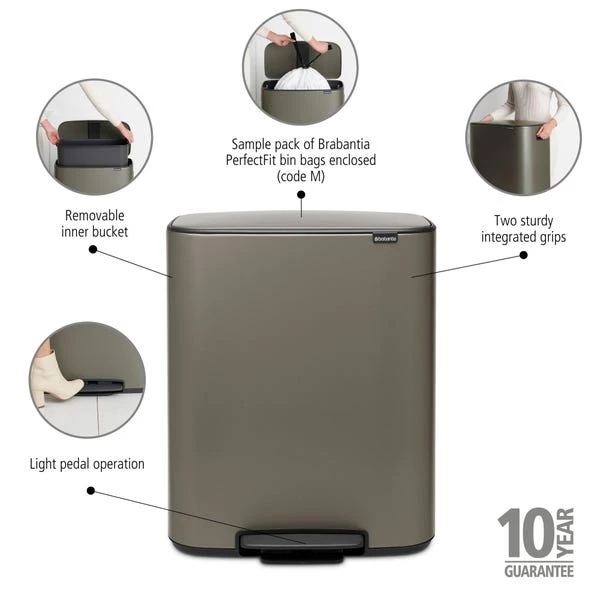 Brabantia Bo 60L Pedal Bin 4 Brabantia Bo 60L Pedal Bin - Image 2