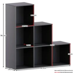 Vida Designs Durham 6 Cube Staircase Storage Unit -Home Luxe Studio 30949054 alt01