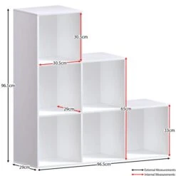 Vida Designs Durham 6 Cube Staircase Storage Unit -Home Luxe Studio 30949055 alt01