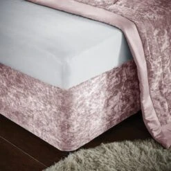 Catherine Lansfield Crushed Velvet Divan Base Bed Wrap 41 Catherine Lansfield Crushed Velvet Divan Base Bed Wrap -Home Luxe Studio 30956806 alt01