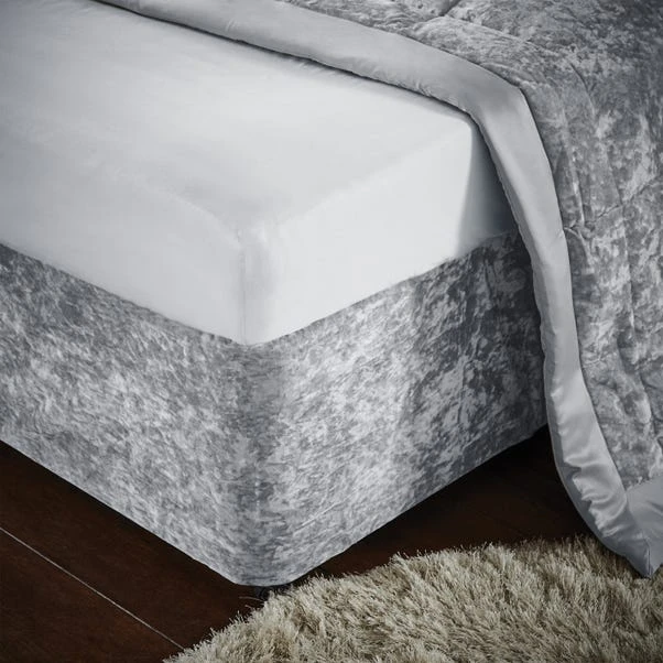 Catherine Lansfield Crushed Velvet Divan Base Bed Wrap 16 Catherine Lansfield Crushed Velvet Divan Base Bed Wrap - Image 14