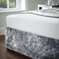 Catherine Lansfield Crushed Velvet Divan Base Bed Wrap 36 Catherine Lansfield Crushed Velvet Divan Base Bed Wrap -Home Luxe Studio 30956817 alt02