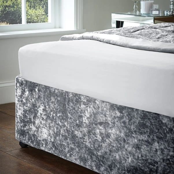Catherine Lansfield Crushed Velvet Divan Base Bed Wrap 17 Catherine Lansfield Crushed Velvet Divan Base Bed Wrap - Image 15