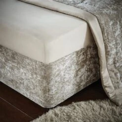 Catherine Lansfield Crushed Velvet Divan Base Bed Wrap 29 Catherine Lansfield Crushed Velvet Divan Base Bed Wrap -Home Luxe Studio 30956820 alt01