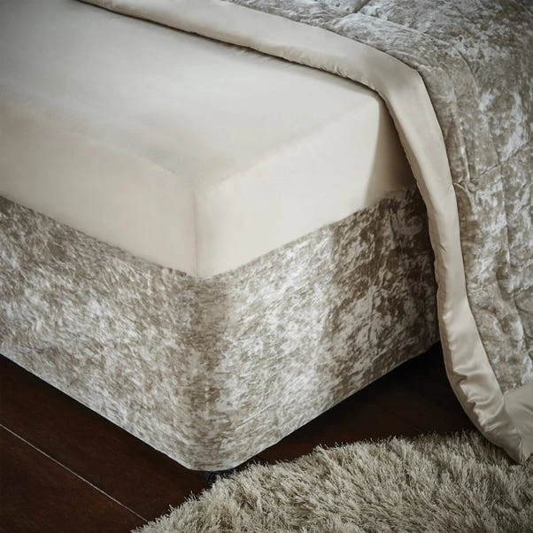 Catherine Lansfield Crushed Velvet Divan Base Bed Wrap 10 Catherine Lansfield Crushed Velvet Divan Base Bed Wrap - Image 8