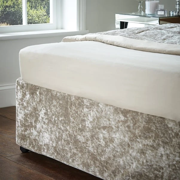 Catherine Lansfield Crushed Velvet Divan Base Bed Wrap 11 Catherine Lansfield Crushed Velvet Divan Base Bed Wrap - Image 9