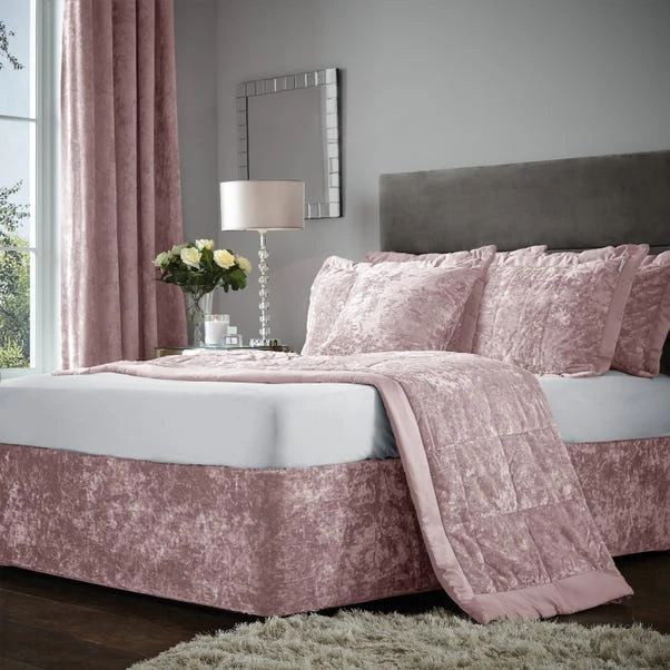 Catherine Lansfield Crushed Velvet Divan Base Bed Wrap 3 Catherine Lansfield Crushed Velvet Divan Base Bed Wrap