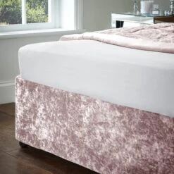 Catherine Lansfield Crushed Velvet Divan Base Bed Wrap 24 Catherine Lansfield Crushed Velvet Divan Base Bed Wrap -Home Luxe Studio 30956824 alt02