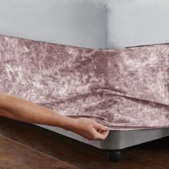 Catherine Lansfield Crushed Velvet Divan Base Bed Wrap 26 Catherine Lansfield Crushed Velvet Divan Base Bed Wrap -Home Luxe Studio 30956824 alt04