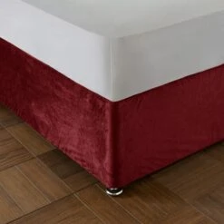 Catherine Lansfield Kingsley Matte Velvet Divan Base Bed Wrap 28 Catherine Lansfield Kingsley Matte Velvet Divan Base Bed Wrap -Home Luxe Studio 30956831 alt01