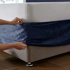 Catherine Lansfield Kingsley Matte Velvet Divan Base Bed Wrap 25 Catherine Lansfield Kingsley Matte Velvet Divan Base Bed Wrap -Home Luxe Studio 30956842 alt03