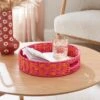 Sunbeam Orange & Pink Patterned Woven Tray