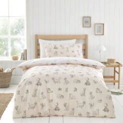 Disney Cats & Dogs 100% Cotton Reversible Duvet Cover And Pillowcase Set 34 Disney Cats & Dogs 100% Cotton Reversible Duvet Cover And Pillowcase Set -Home Luxe Studio 30957169