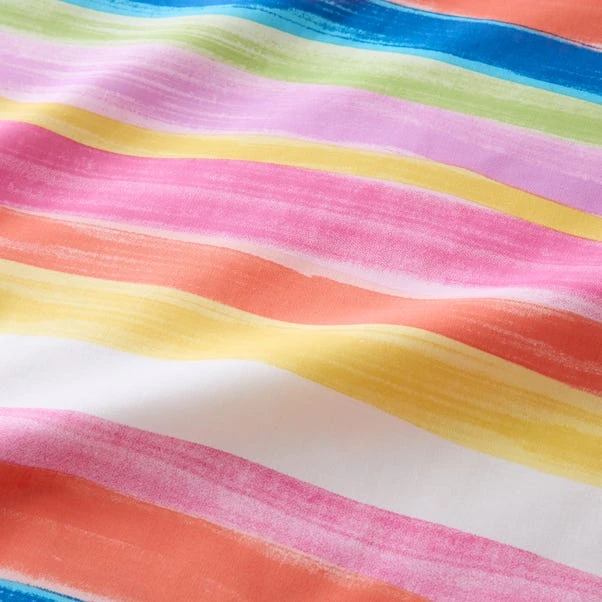 Watercolour Rainbow 100% Cotton Reversible Duvet Cover And Pillowcase Set 8 Watercolour Rainbow 100% Cotton Reversible Duvet Cover And Pillowcase Set - Image 6