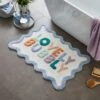 Lovely Bubbly Cotton Bath Mat