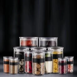 Bodum Presso Set Of 12 Storage Jars -Home Luxe Studio 30957497