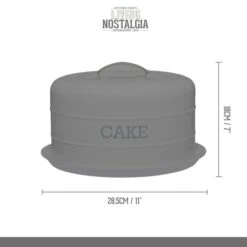 Kitchen Craft KitchenCraft Vintage-Style Round Airtight Cake Storage Tin 11 Kitchen Craft KitchenCraft Vintage-Style Round Airtight Cake Storage Tin -Home Luxe Studio 30957837 alt04
