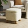 Nylah Boucle Fleck Storage Footstool 2 Nylah Boucle Fleck Storage Footstool -Home Luxe Studio 30958372