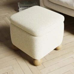 Nylah Boucle Fleck Storage Footstool 14 Nylah Boucle Fleck Storage Footstool -Home Luxe Studio 30958372 alt03