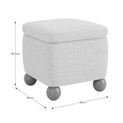 Nylah Boucle Fleck Storage Footstool 19 Nylah Boucle Fleck Storage Footstool -Home Luxe Studio 30958372 alt09
