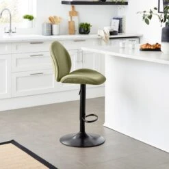 Jayde Adjustable Bar Stool, Velvet 34 Jayde Adjustable Bar Stool, Velvet -Home Luxe Studio 30958646