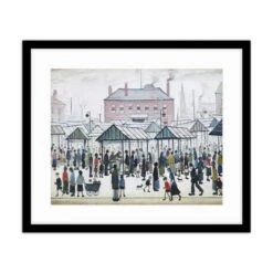 Market Scene Northern Town 1939 Lowry Framed Print 6 Market Scene Northern Town 1939 Lowry Framed Print -Home Luxe Studio 30958889 alt01