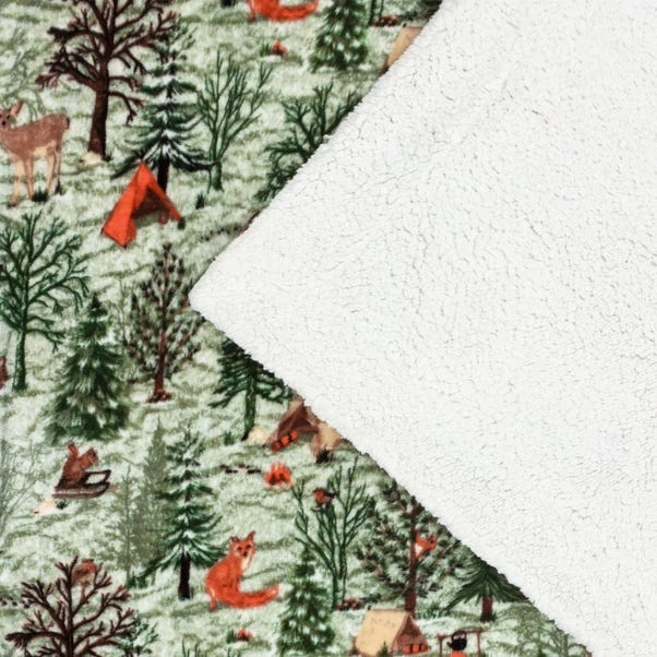 Lodge Wood Sherpa Throw 130cm X 150cm 7 Lodge Wood Sherpa Throw 130cm X 150cm - Image 5