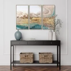 Set Of 3 Serene Framed Prints