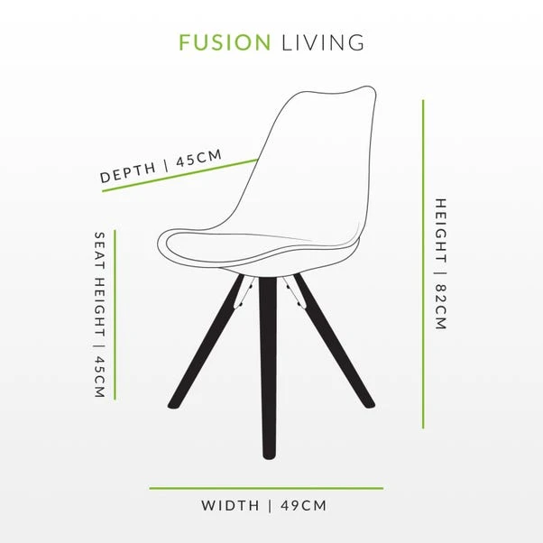 Fusion Living Soho Plastic Dining Chair With Pyramid Legs 18 Fusion Living Soho Plastic Dining Chair With Pyramid Legs - Image 16