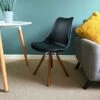 Fusion Living Soho Plastic Dining Chair With Pyramid Legs