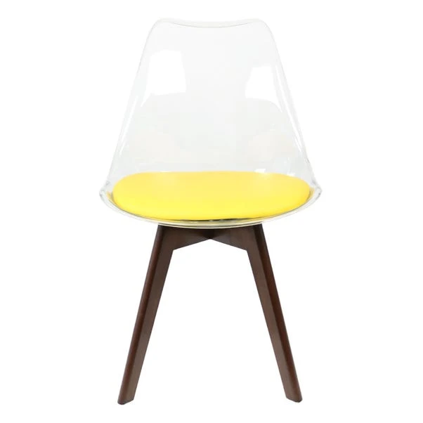 Fusion Living Soho Clear Plastic Dining Chair With Squared Legs 20 Fusion Living Soho Clear Plastic Dining Chair With Squared Legs - Image 18