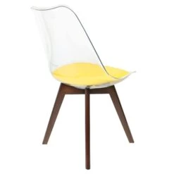 Fusion Living Soho Clear Plastic Dining Chair With Squared Legs 41 Fusion Living Soho Clear Plastic Dining Chair With Squared Legs -Home Luxe Studio 30960380 alt04